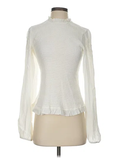 Pre-owned Venus Long Sleeve Blouse In Ivory