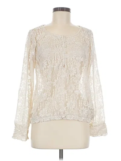 Pre-owned Venus Long Sleeve Blouse In Ivory