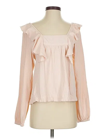 Pre-owned Venus Long Sleeve Blouse In Pink