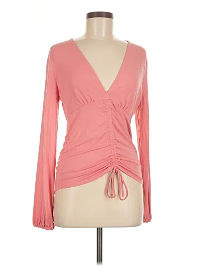 Pre-owned Venus Long Sleeve Blouse In Pink