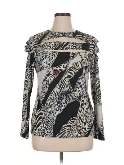Pre-owned Venus Long Sleeve Blouse In Silver
