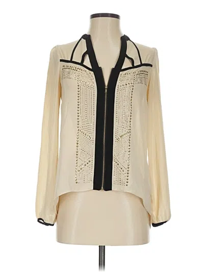 Pre-owned Venus Long Sleeve Blouse In White