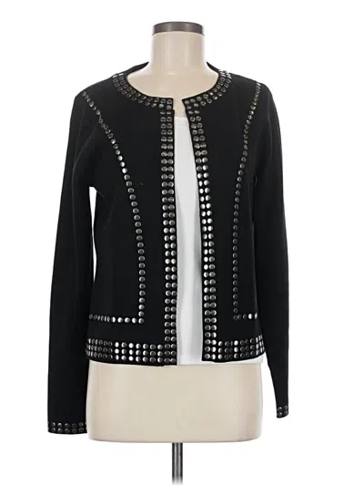 Pre-owned Venus Long Sleeve Top Black Square Neckline Tops