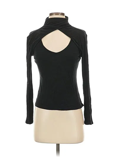 Pre-owned Venus Long Sleeve Top Black Turtleneck Tops