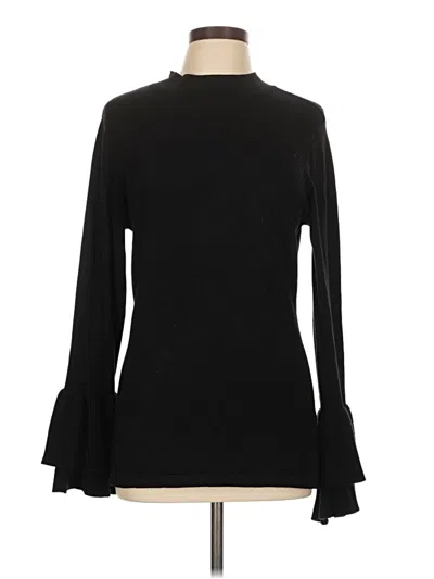Pre-owned Venus Long Sleeve Top Black Turtleneck Tops