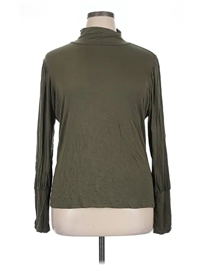 Pre-owned Venus Long Sleeve Top Green Turtleneck Tops
