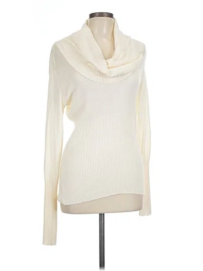 Pre-owned Venus Long Sleeve Top Ivory Cowl Neck Tops