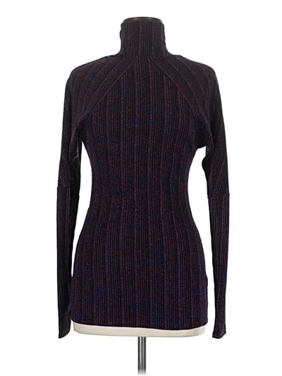 Pre-owned Venus Long Sleeve Top Purple Turtleneck Tops