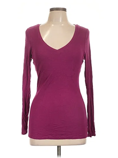 Pre-owned Venus Long Sleeve T-shirt In Burgundy