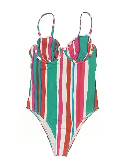 Pre-owned Venus One Piece Swimsuit In Green