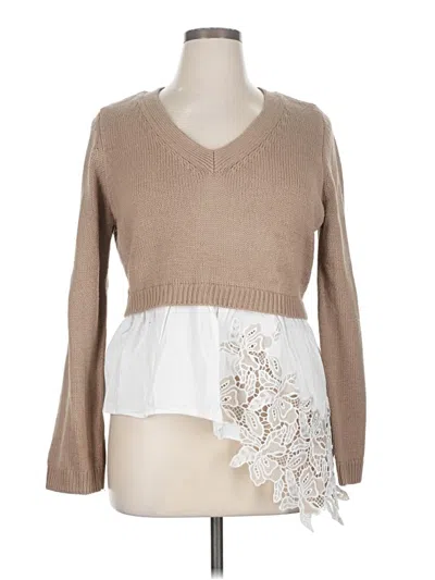 Pre-owned Venus Pullover Sweater In Brown