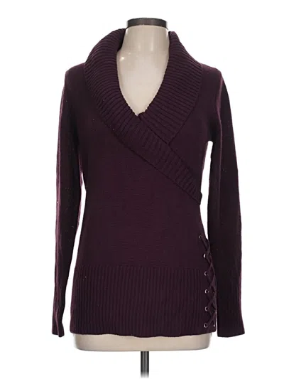 Pre-owned Venus Pullover Sweater In Burgundy