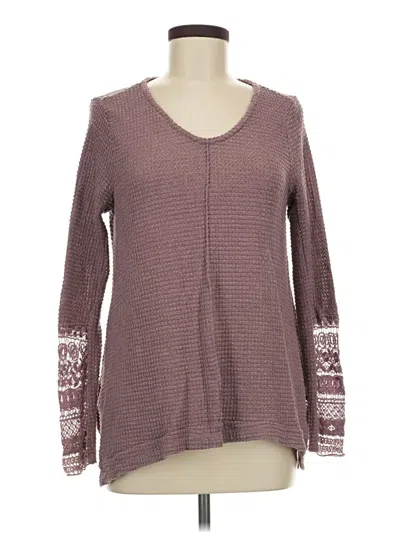 Pre-owned Venus Pullover Sweater In Burgundy
