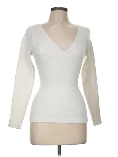 Pre-owned Venus Pullover Sweater In White