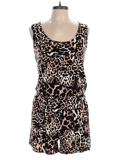 Pre-owned Venus Romper In Brown