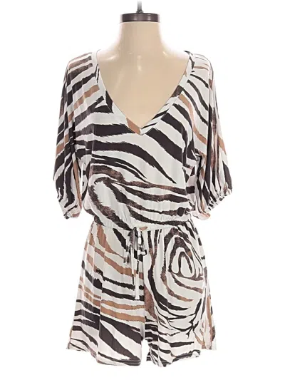 Pre-owned Venus Romper In Ivory