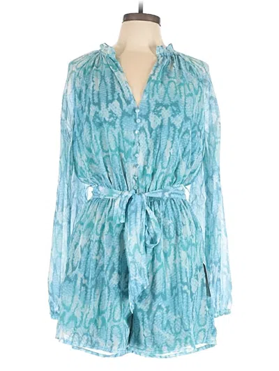 Pre-owned Venus Romper In Teal