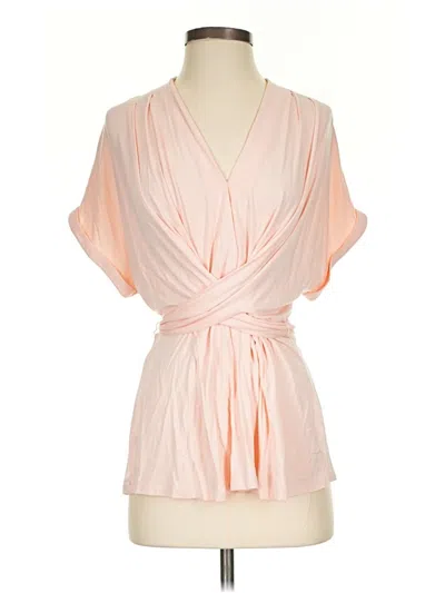 Pre-owned Venus Short Sleeve Blouse In Orange