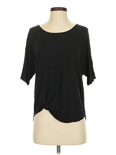 Pre-owned Venus Short Sleeve Top Black Keyhole Neckline Tops