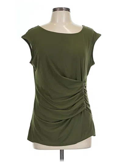 Pre-owned Venus Short Sleeve Top Green Cowl Neck Tops