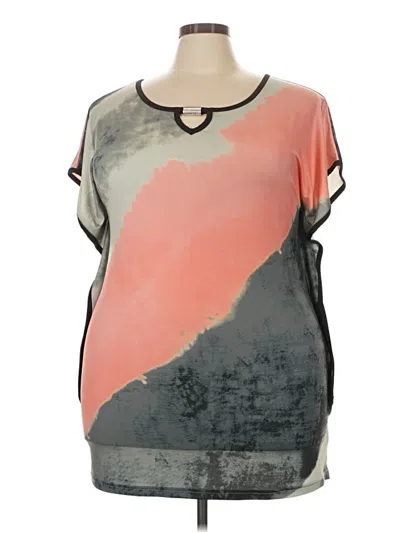 Pre-owned Venus Short Sleeve Top Orange One Shoulder Neckline Tops