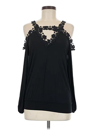 Pre-owned Venus Sleeveless Blouse In Black