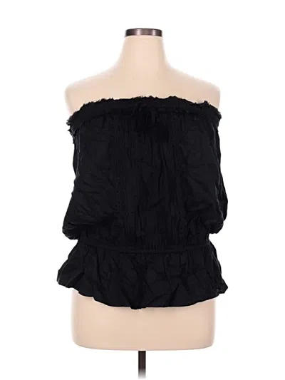 Pre-owned Venus Sleeveless Blouse In Black