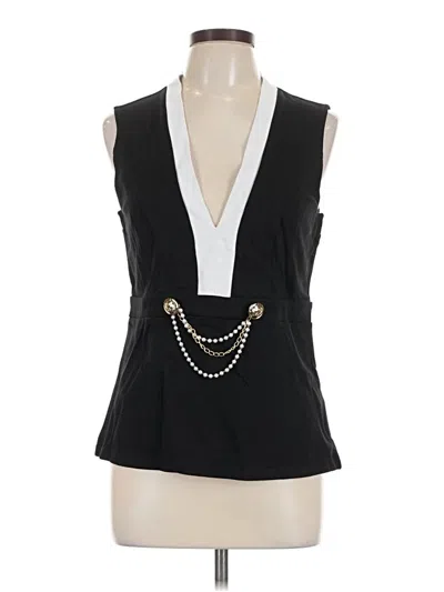 Pre-owned Venus Sleeveless Blouse In Black