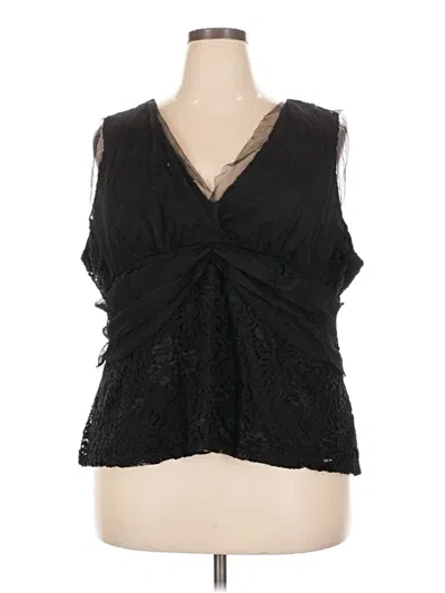 Pre-owned Venus Sleeveless Blouse In Black