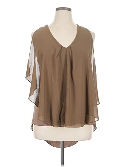 Pre-owned Venus Sleeveless Blouse In Brown