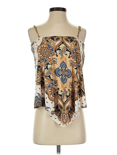 Pre-owned Venus Sleeveless Blouse In Gold
