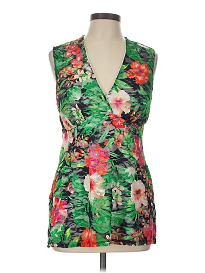 Pre-owned Venus Sleeveless Blouse In Green