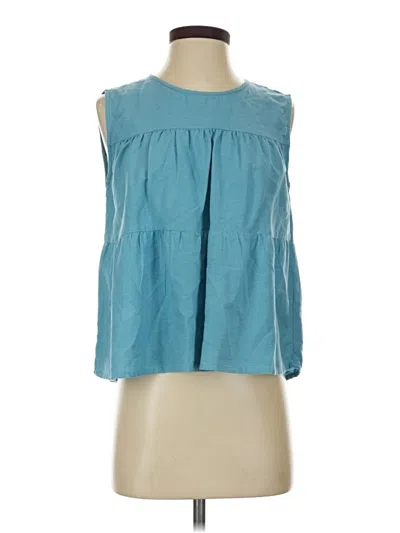 Pre-owned Venus Sleeveless Blouse In Teal