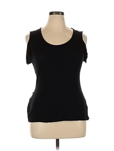 Pre-owned Venus Sleeveless Top Black Cold Shoulder Neckline Tops