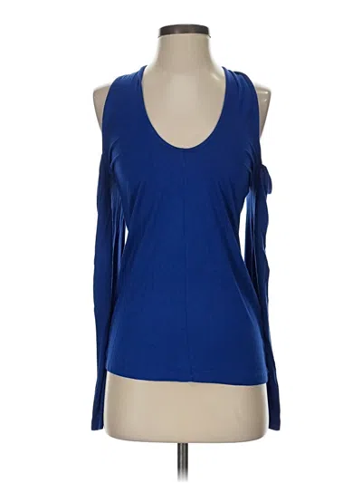 Pre-owned Venus Sleeveless Top Blue Cold Shoulder Neckline Tops