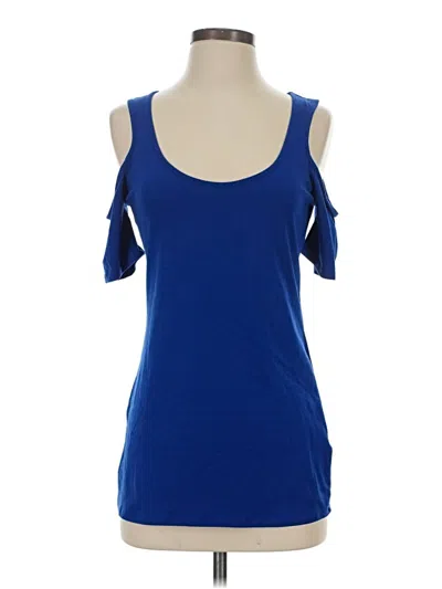 Pre-owned Venus Sleeveless Top Blue Cold Shoulder Neckline Tops