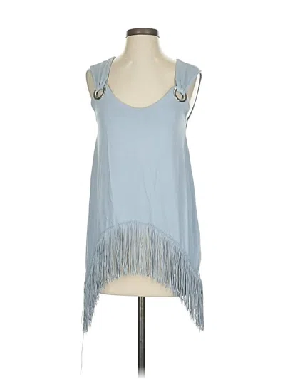 Pre-owned Venus Sleeveless Top Blue Halter Neckline Tops