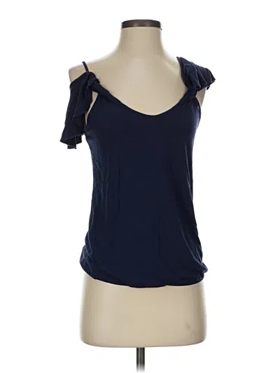 Pre-owned Venus Sleeveless Top Blue One Shoulder Neckline Tops