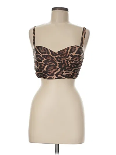 Pre-owned Venus Sleeveless Top Brown Strapless Neckline Tops