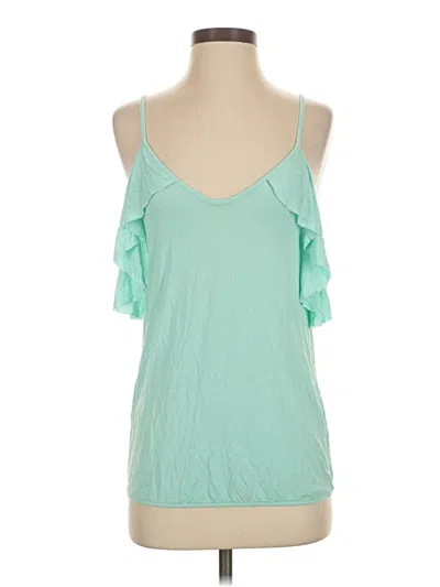 Pre-owned Venus Sleeveless Top Green Halter Neckline Tops