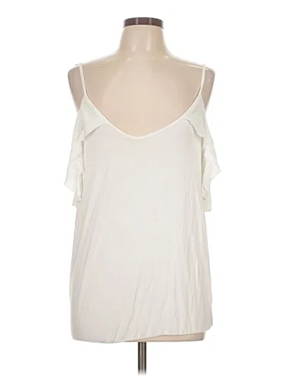 Pre-owned Venus Sleeveless Top Ivory Cold Shoulder Neckline Tops