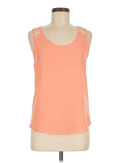 Pre-owned Venus Sleeveless Top Orange Scoop Neck Tops