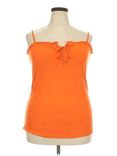 Pre-owned Venus Sleeveless Top Orange Sweetheart Neckline Tops