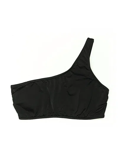 Pre-owned Venus Swimsuit Top Black Solid Pattern Swimwear