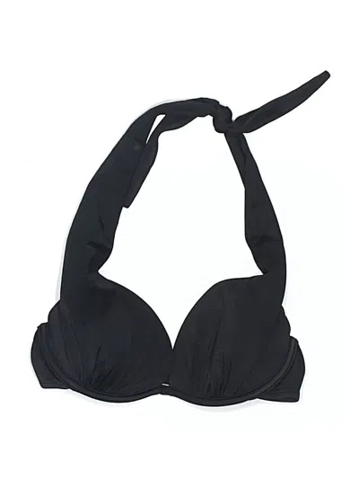 Pre-owned Venus Swimsuit Top Black Solid Pattern Swimwear