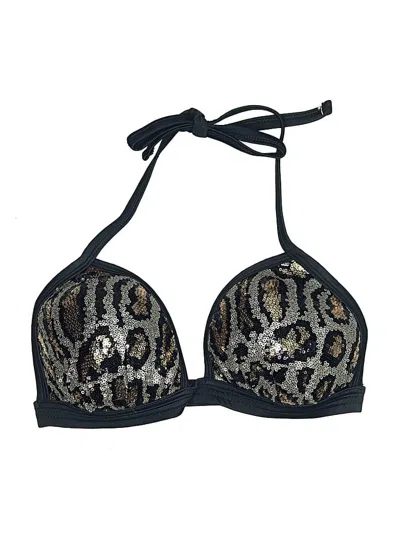 Pre-owned Venus Swimsuit Top Black Swimwear