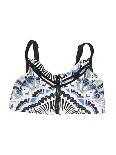 Pre-owned Venus Swimsuit Top Blue Print Pattern Swimwear