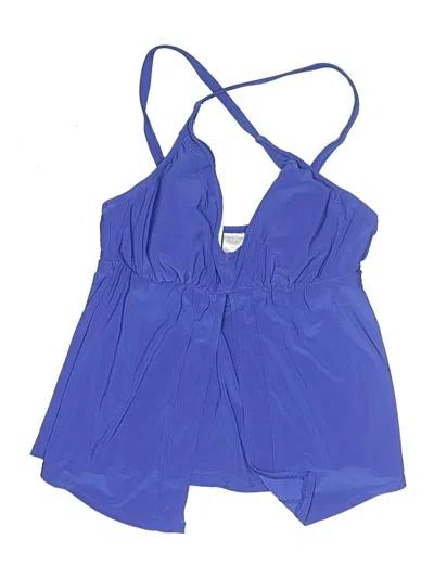 Pre-owned Venus Swimsuit Top Blue Swimwear