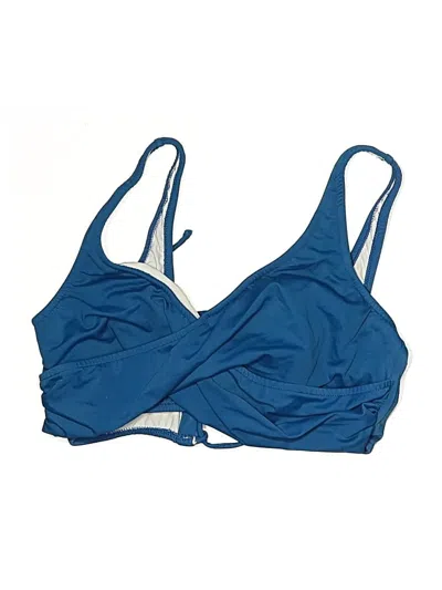 Pre-owned Venus Swimsuit Top Blue Swimwear