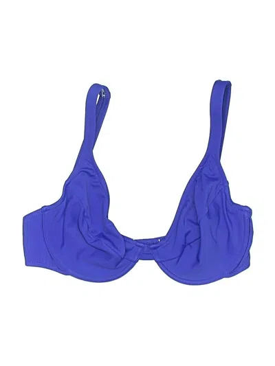 Pre-owned Venus Swimsuit Top Blue Swimwear